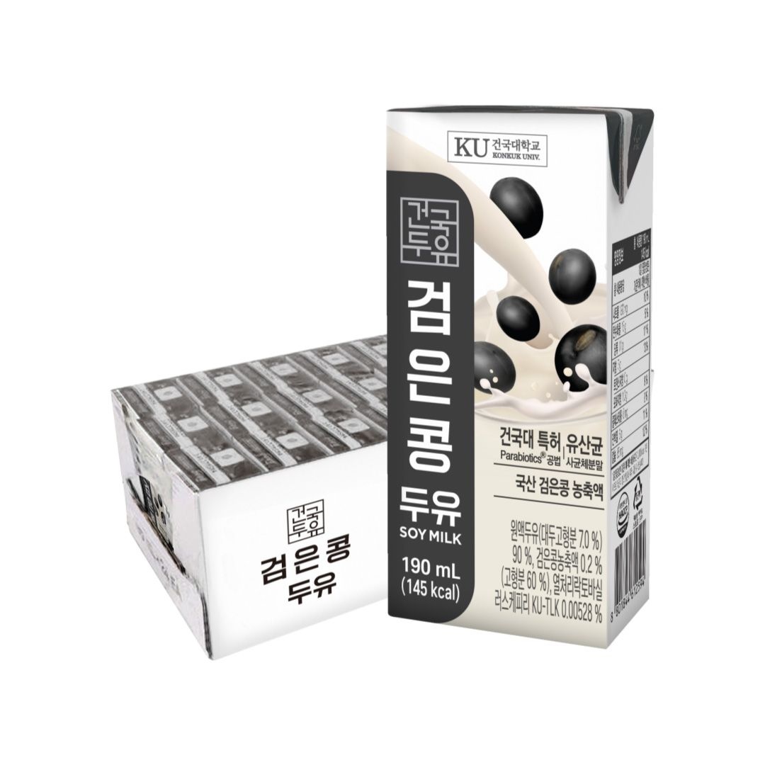 [롯데백화점] 건국유업 검은콩두유 190ml 24팩
