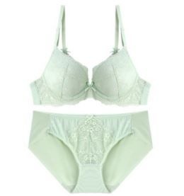 [롯데백화점] 예스 파스텔  민트  나비 레이스 브라 햄팬티 세트YSWBZ301YSWPZ302