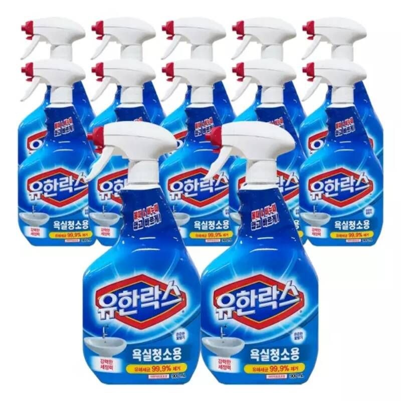 테온셀 유한락스 욕실청소용 900ml 12개 / 화장실청소 세정제 세제