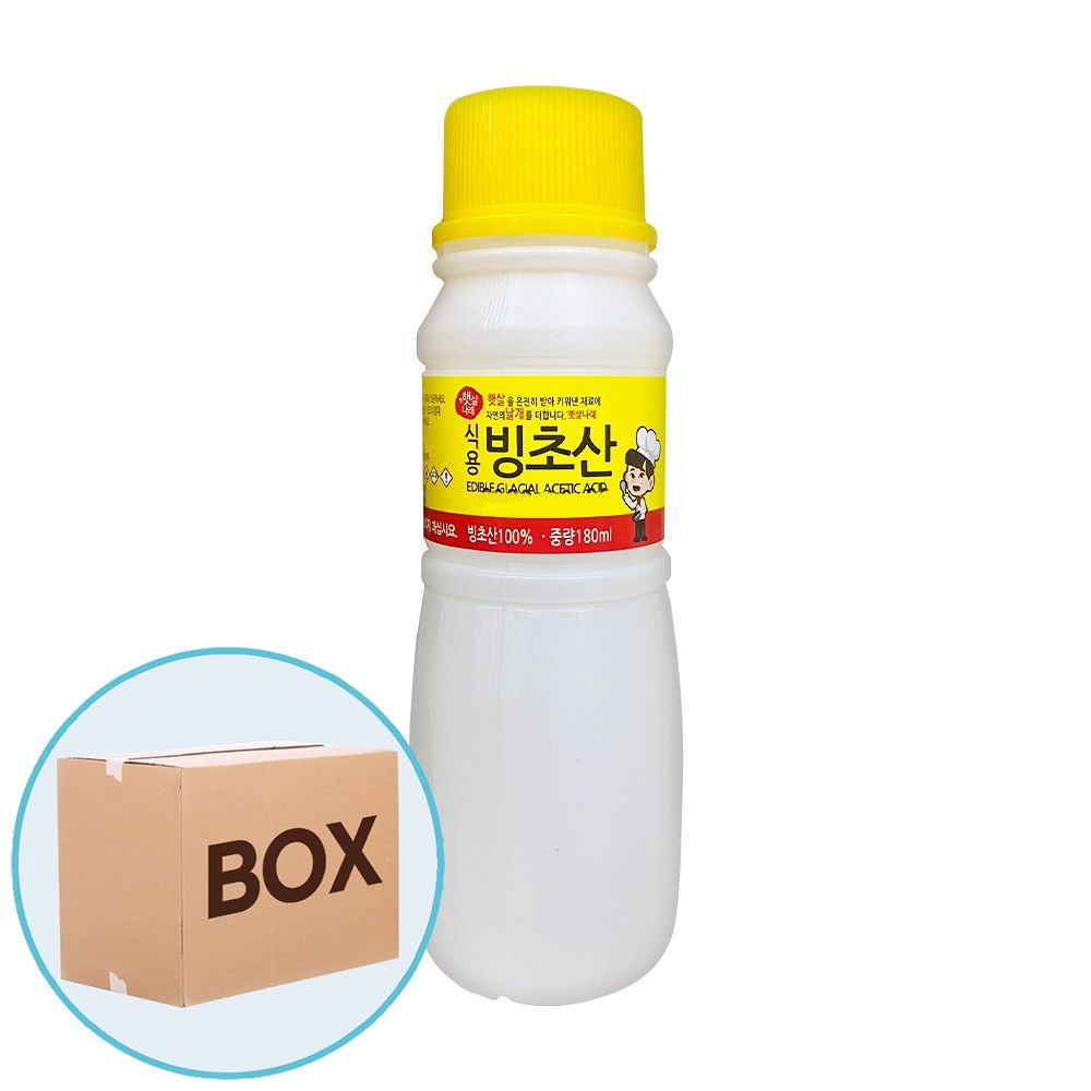비제이마켓 식용 빙초산 180ML 40개입 (1박스) 식용빙초산