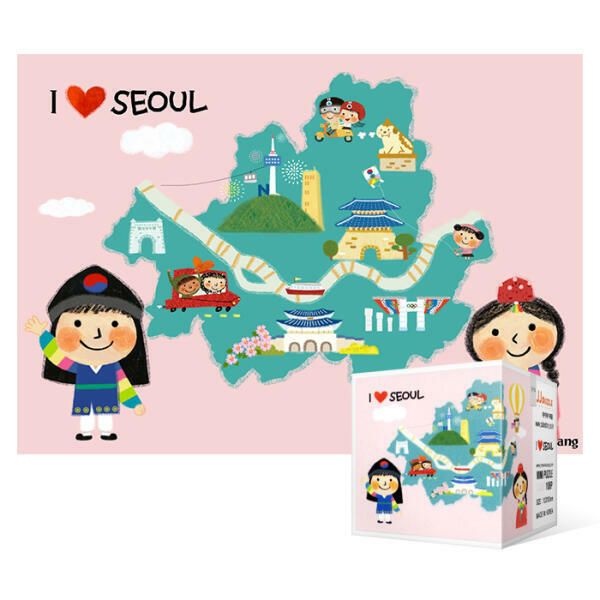 (현대Hmall) 아트박스/퍼즐사랑 108피스 직소퍼즐 / 사랑의 도시 서울 (미니)