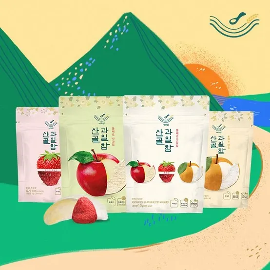 [산골이유식] 산골 과일참 4종2봉