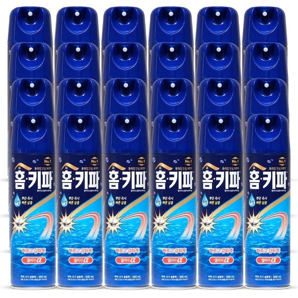 홈키파 엘비이 수성 알파 에어로졸 500ml 24개