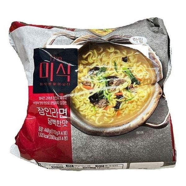 하림 더미식 장인라면 담백한맛 112g x 4 X 1개 81554