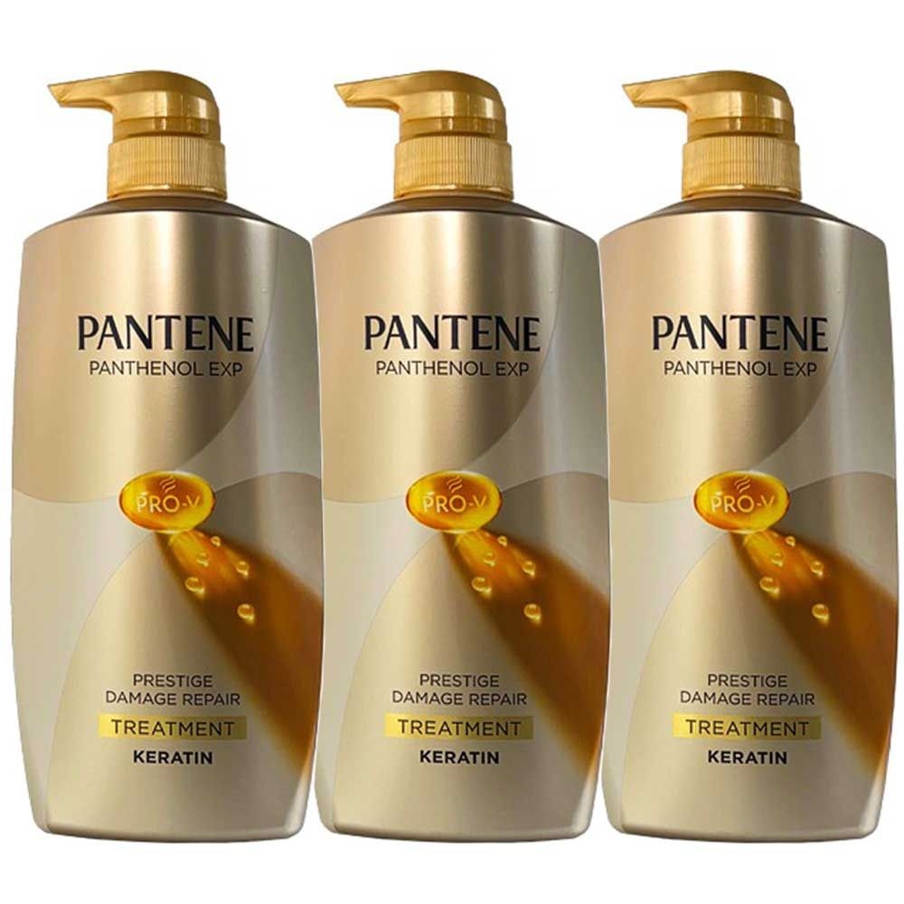 팬틴 프레스티지 데미지 리페어 트리트먼트 750ml x 3개 업그레이드 된 손상모발케어
