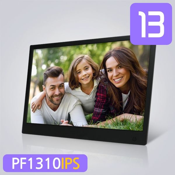 카멜 13인치 디지털액자 PF1310IPS 풀HD 차량용 애견액자 집들이선물 서브모니터 광고용모니터