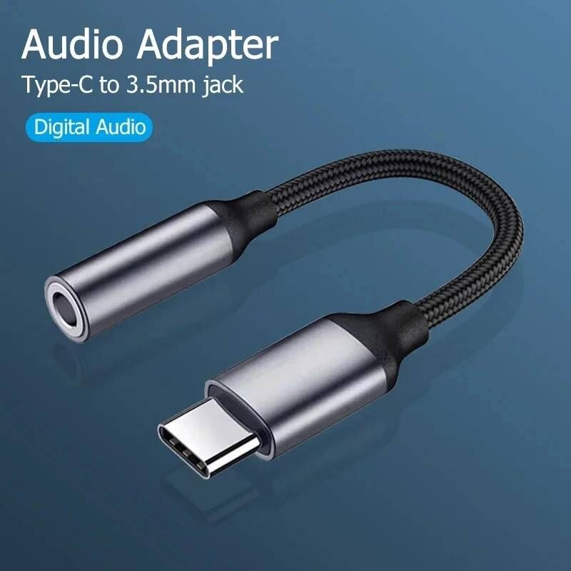 [해외] C타입랜선 LAN 젠더 USB Type-C~35mm 잭 오디오 어댑터 케이블iPhone 15 16 Pro Max PlusiPad 11 13 Air 13mini 6 7 이어폰 변환기