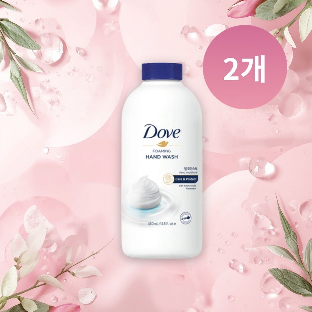 [오늘출발] 도브 포밍 딥 모이스처 핸드워시 리필 430ml 2개