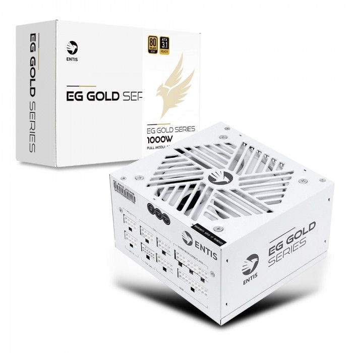 엔티스 EG 1000W 80PLUS골드 풀모듈러 ATX3.1 화이트