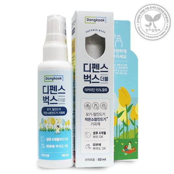동국제약 디펜스벅스 더블 60ml 작은 소참진드기 기피제