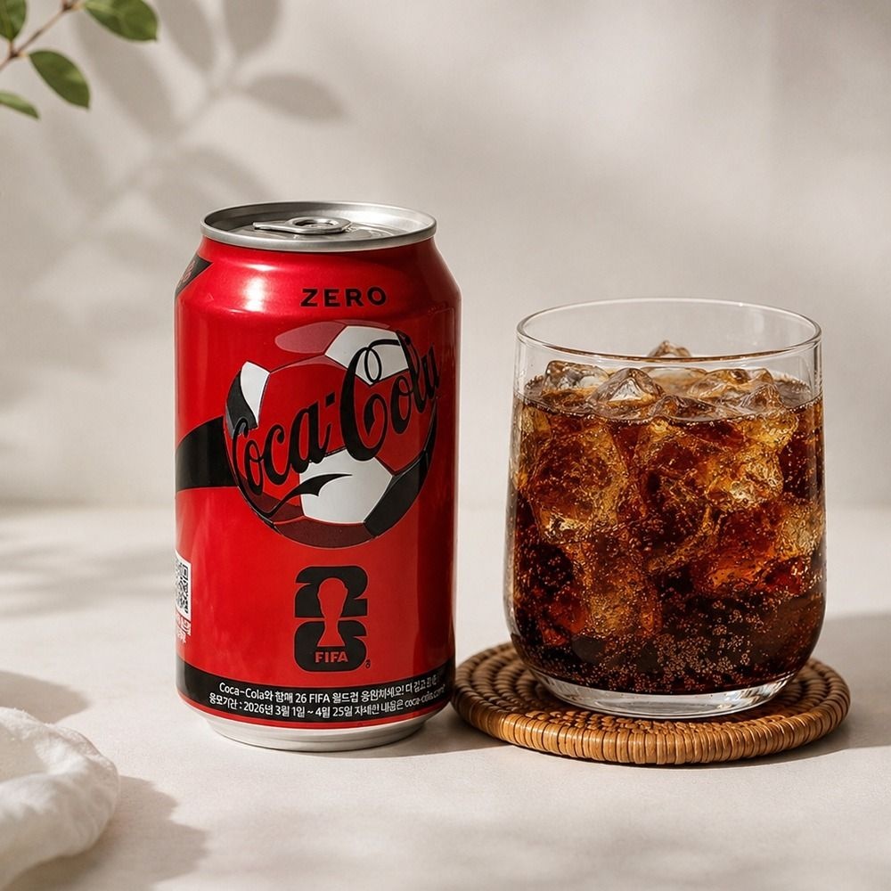 [온누리상품] 북중미 피파 월드컵 한정판ㅣ 코카콜라 제로 355ml X 24캔 뚱캔 업소용
