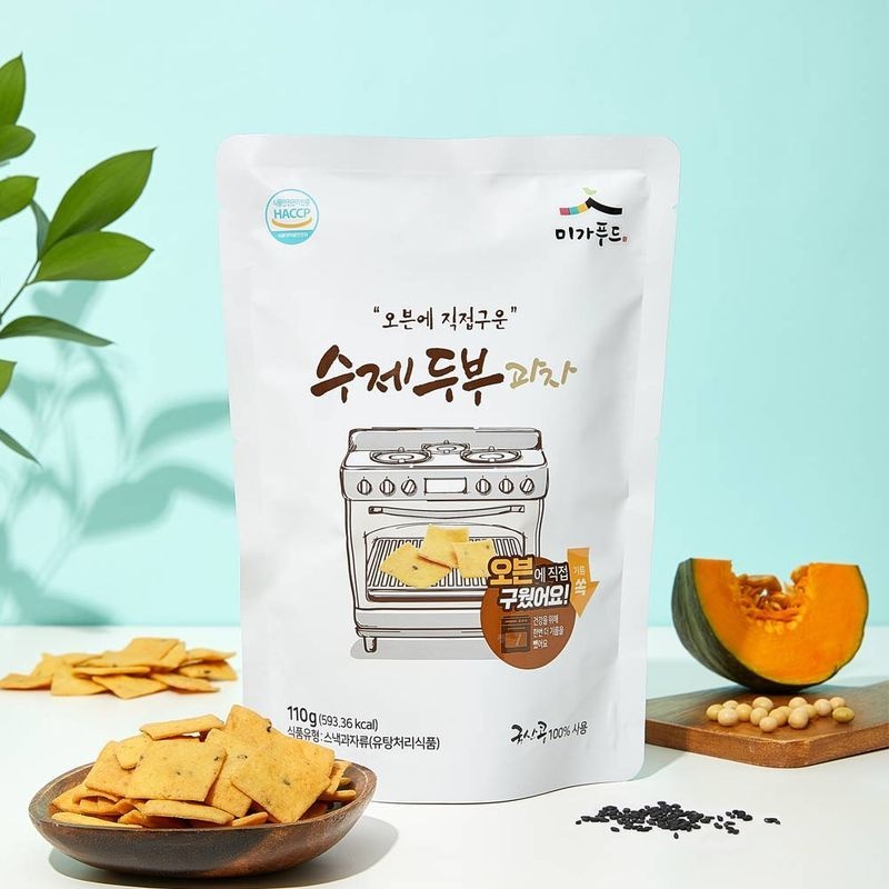 10+1봉 국산콩 수제 두부과자 110g