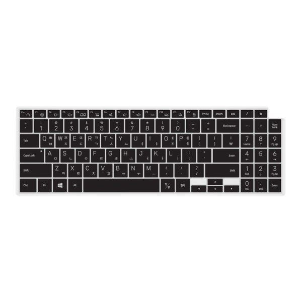 텐바이텐 삼성 갤럭시북2 프로 NT950XEE-X71AR 노트북 문자키스킨(지문뚫림)