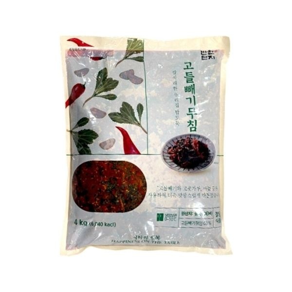 반찬단지 고들빼기무침 4kg 냉장