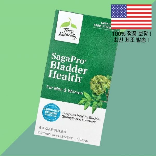[해외] 테리 내추럴 사가프로 헬스 맨즈 남성 남자 우먼 여성 여자 여자용 60캡슐 100mg Terry Naturally SagaPro Bladder Health For Men