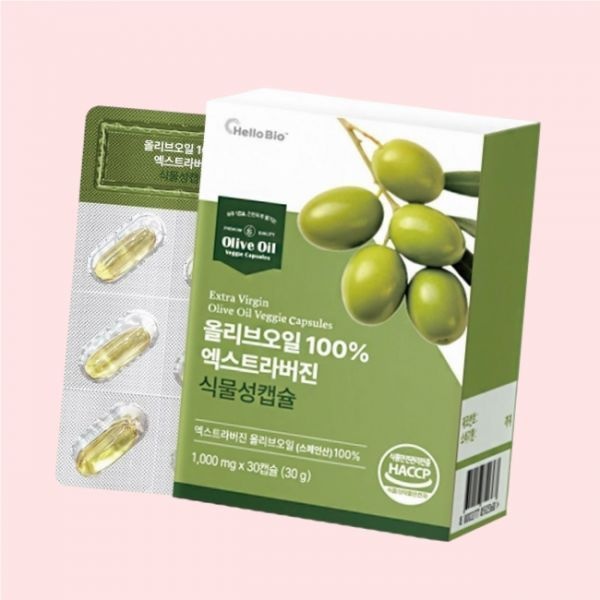 [오늘출발] 헬로바이오 올리브오일 엑스트라버진 식물성캡슐 HACCP 식약청 30정 1개 4602421