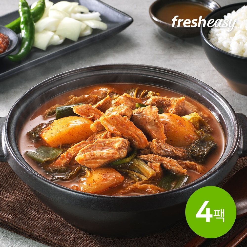 [롯데온] 이바돔 순살 우거지 감자탕 600g x4팩 (24,650원/무료)