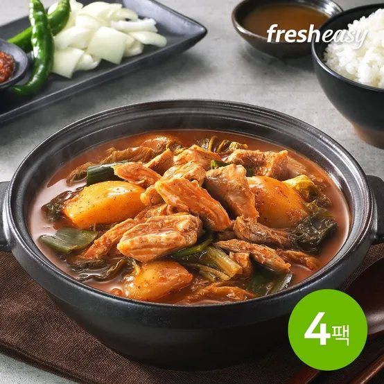 [딜크릿]이바돔 순살 우거지 감자탕 600g x4팩