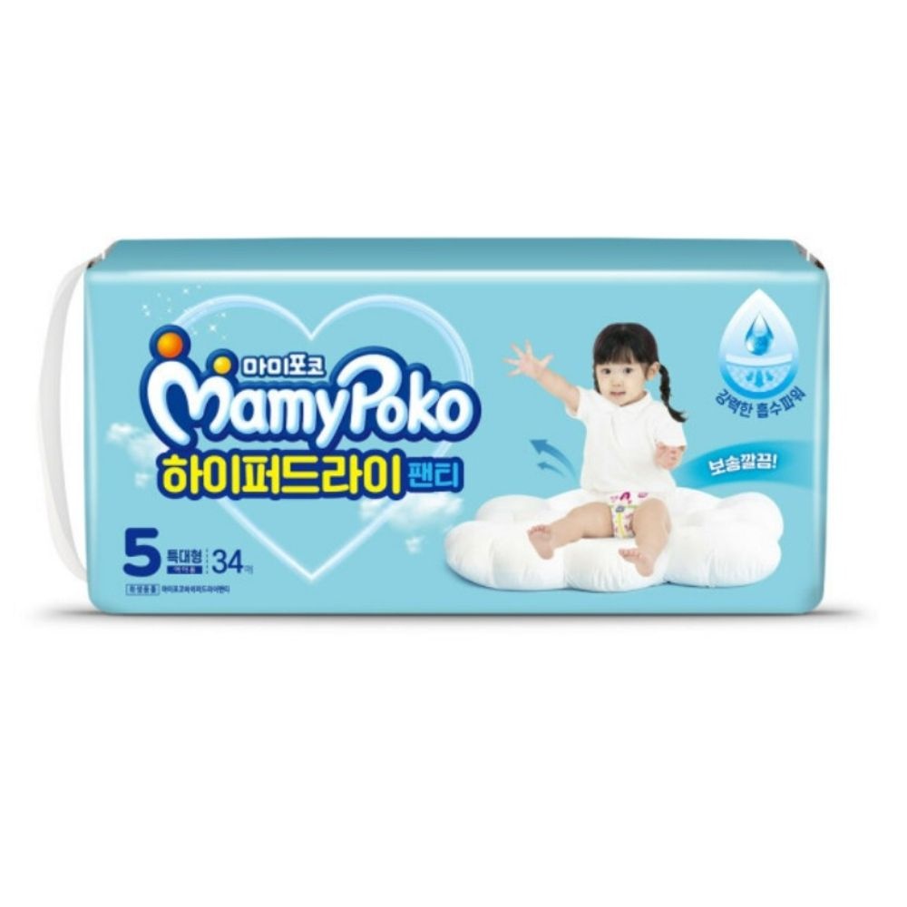 마미포코 하이퍼드라이팬티 특대형34P x 3팩 여아