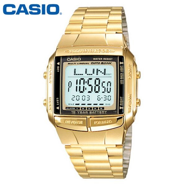 카시오 시계 DB-360G-9A 금장 남성용 손목시계 메탈밴드 텔레메모30 전자시계 CASIO 정품