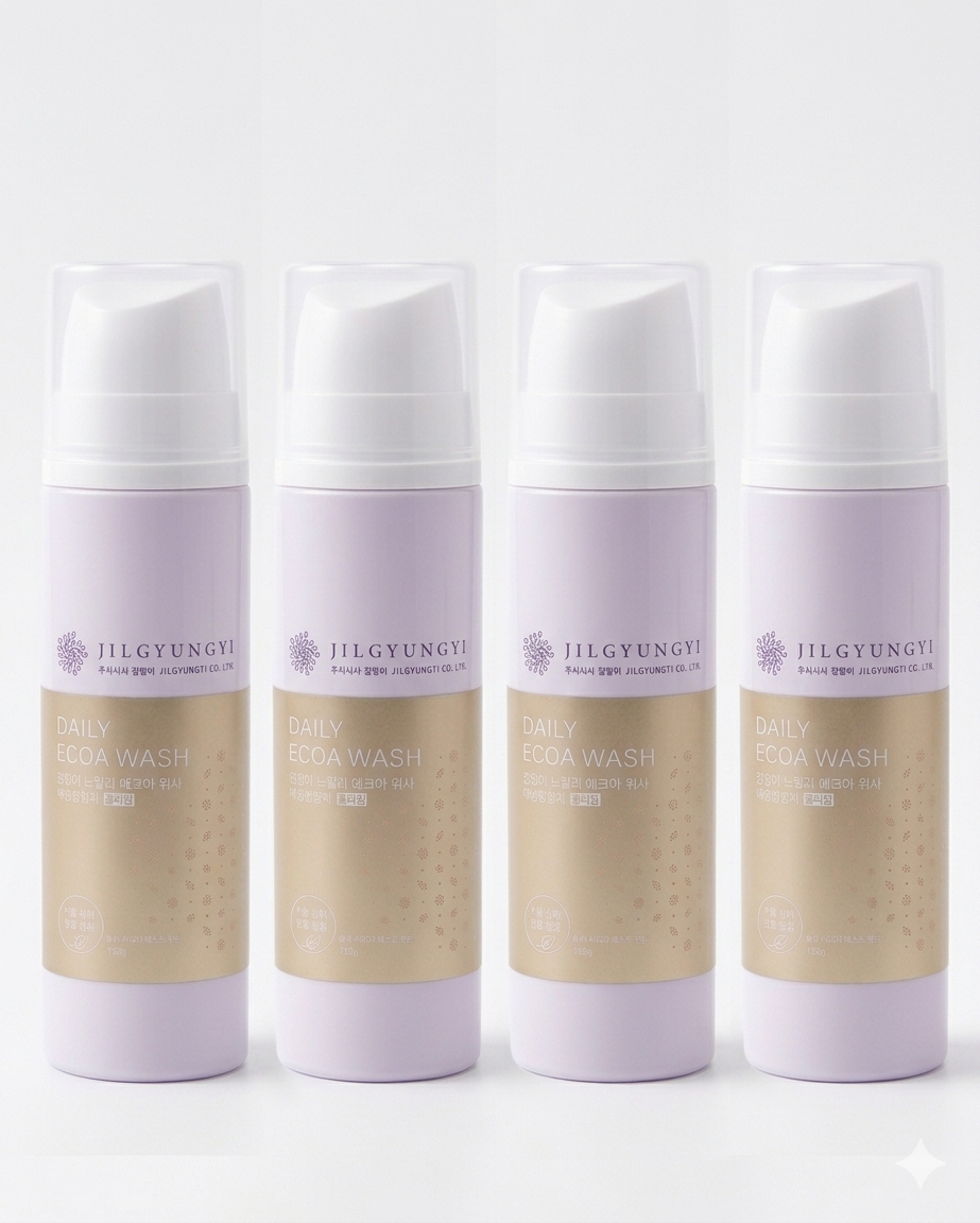 질경이 데일리 에코아 워시 골드 폼 150ml x 4개