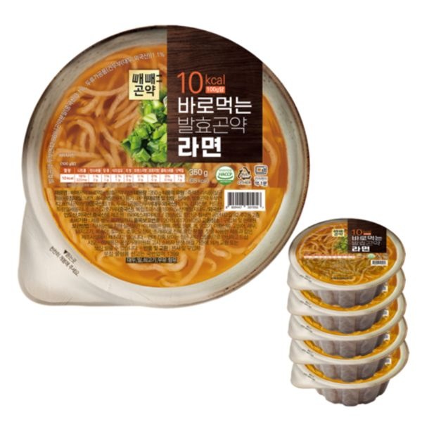 [온누리상품] [빼빼곤약] 바로먹는 발효곤약 라면 350gx4ea