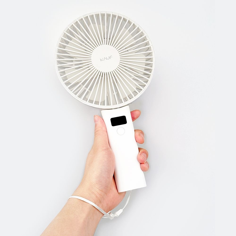 KAUF BIG팬 핸디 선풍기 KF-HF505 5단계 간편조절 버튼 LED 배터리 잔량버튼