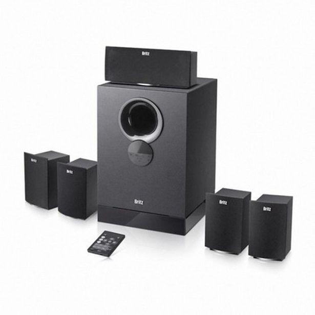 브리츠 정품 고출력 5.1채널 멀티 서브우퍼 홈시어터 앰프내장 시스템 스피커 TV PC USB AUX 리모컨-R1