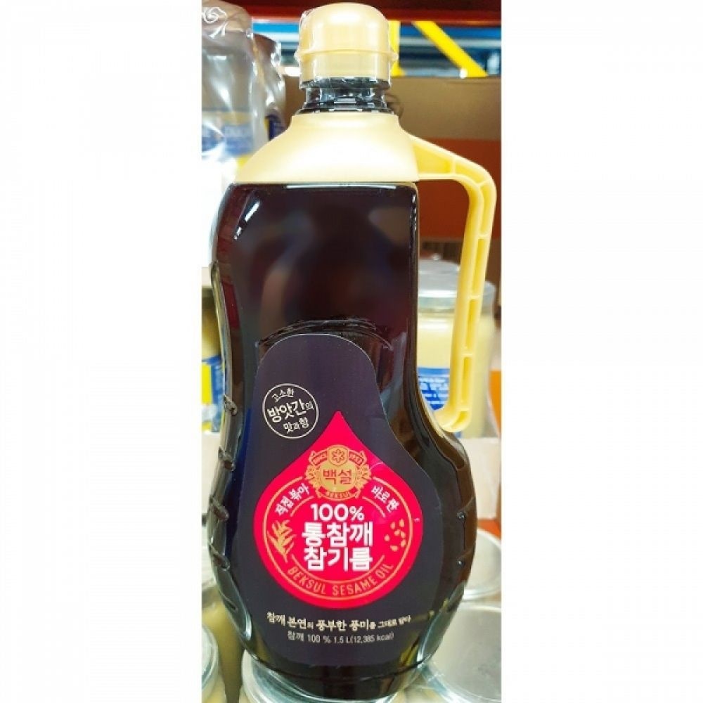 백설 통참깨참기름 1.5L X10