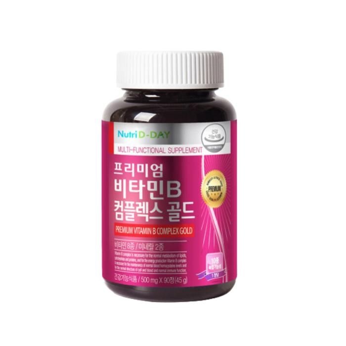 [뉴트리디데이] 뉴트리디데이 프리미엄 비타민B 컴플렉스 골드 500mg x 90정 1개 /sj