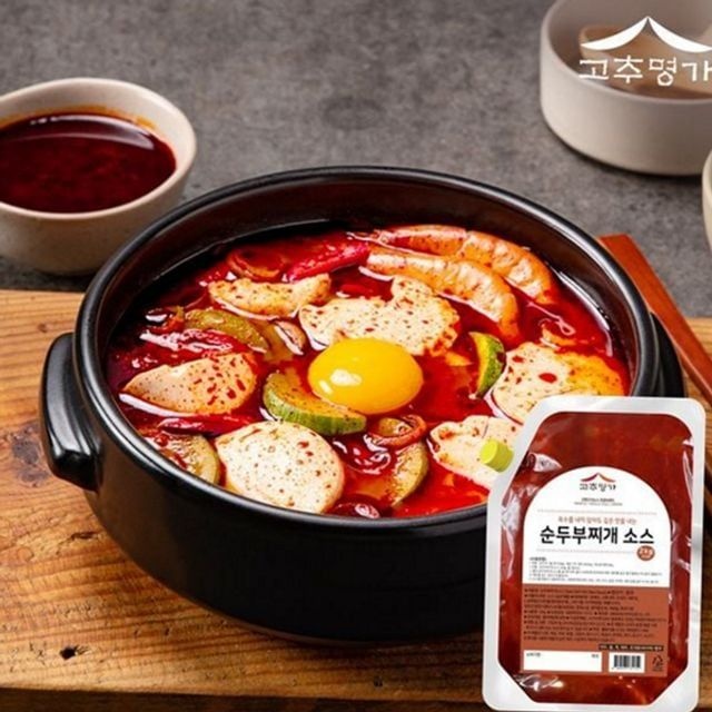 맛있는 순두부 해물 한식 캠핑용 소스 찌개 찌개용 식당용