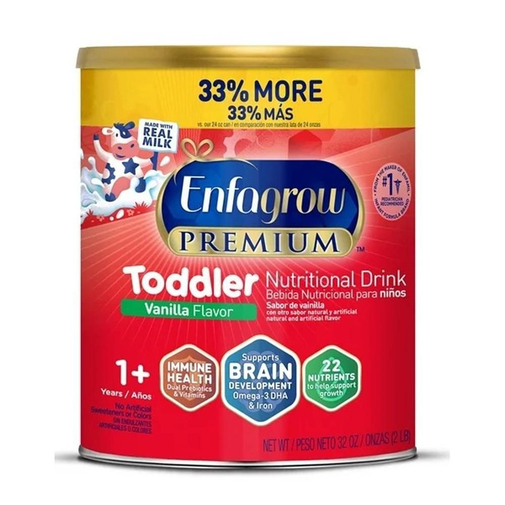 [해외] 엔파그로우 분유 프리미엄 토들러 드링크 907g 1팩 Enfagrow PREMIUM Toddler Next Step, Omega 3 DHA