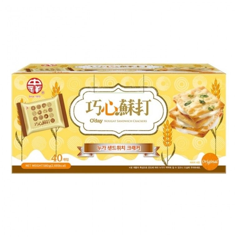 O DAY 누가 샌드위치 크래커 580g
