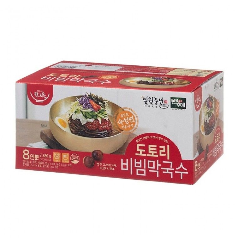 백제 도토리 비빔막국수 297.5g x 8입 x 2