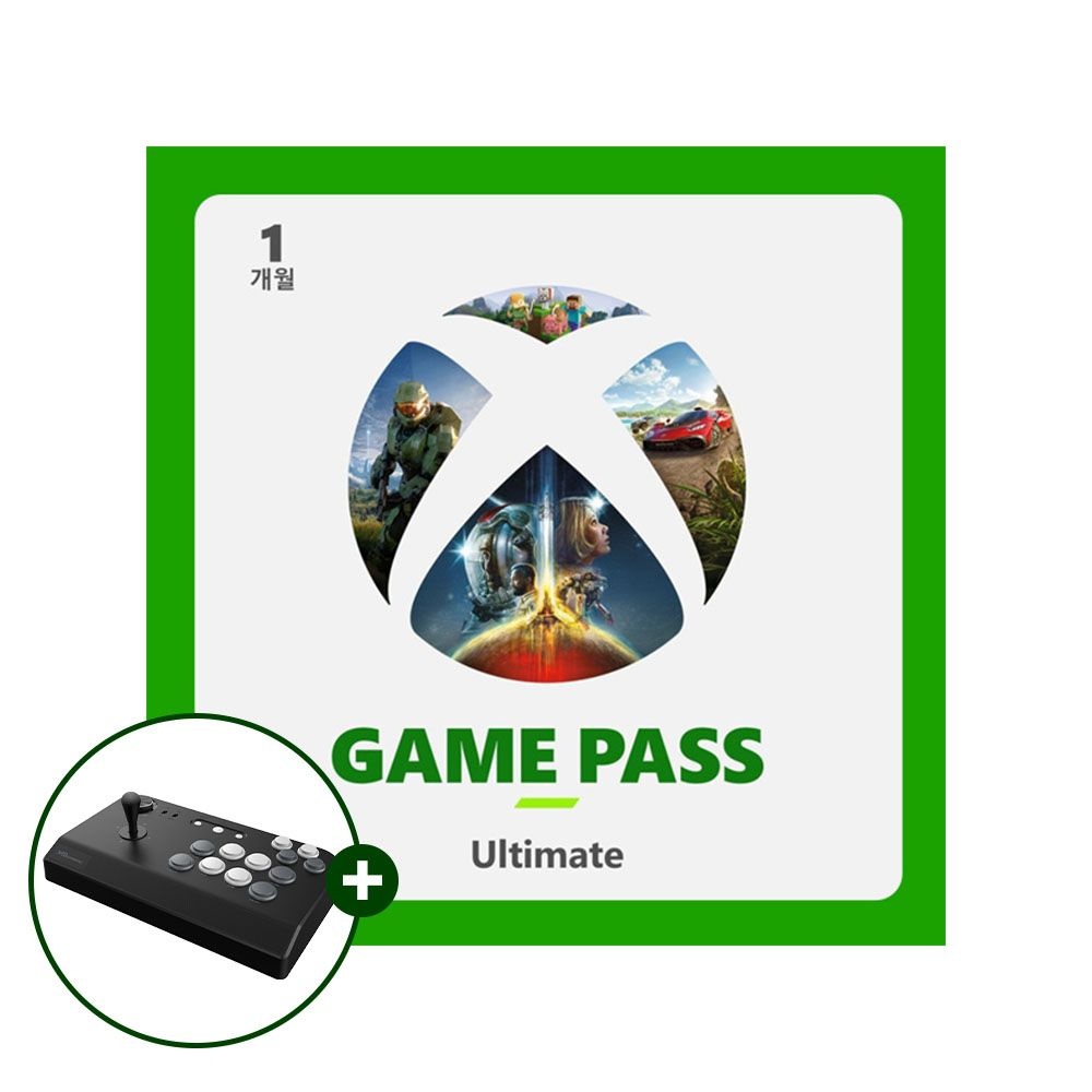 마이크로소프트 Xbox 게임패스 얼티밋 1개월 + 겜맥 에이펙스(APEX) 아케이드스틱