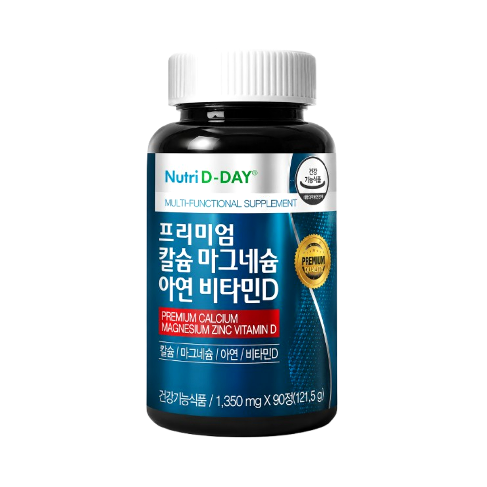 뉴트리디데이 프리미엄 칼슘 마그네슘 아연 비타민D 90정 1개