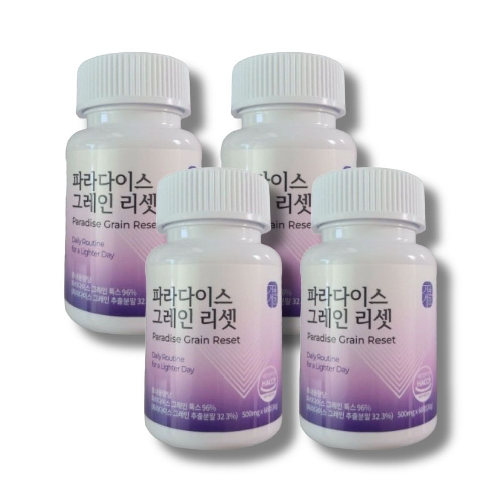 파라다이스 그레인 리셋 500mg 60정 4개