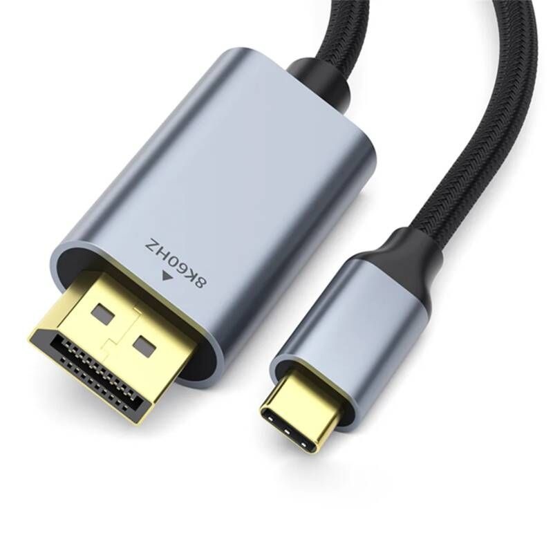 VOTHOON [해외] HDMITODP Vothoon USB-C to DisplayPort 14 케이블 8K 60Hz 4K 120Hz USB C DP 단방향 전송 오디오 사무용 노트북용