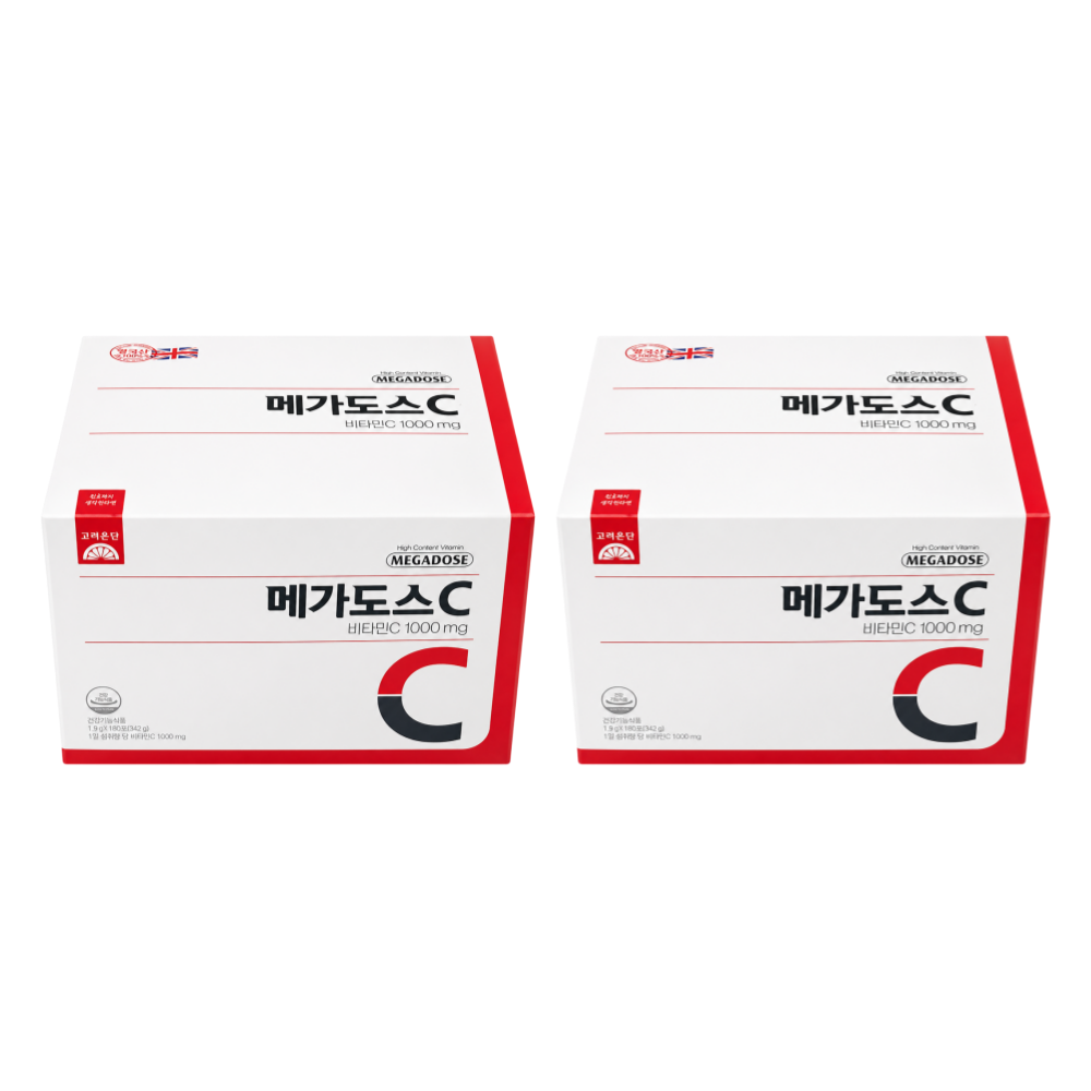 [오늘출발] 고려은단 메가도스C 비타민C 1000mg X 180포 X 2박스