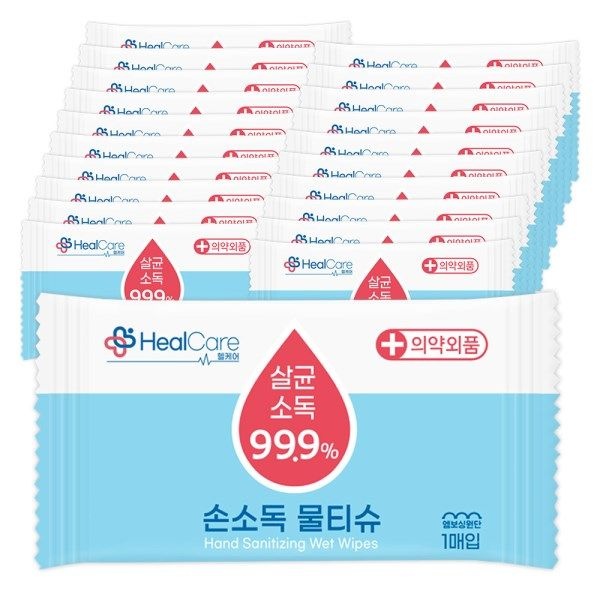 텐바이텐 헬케어 소독용 물티슈 1매100P 개별포장