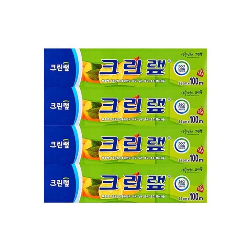 크린랲 크린랩 22cm 100M X 4개