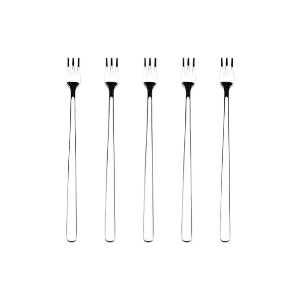 텐바이텐 심플 광택 미니롱포크 5P