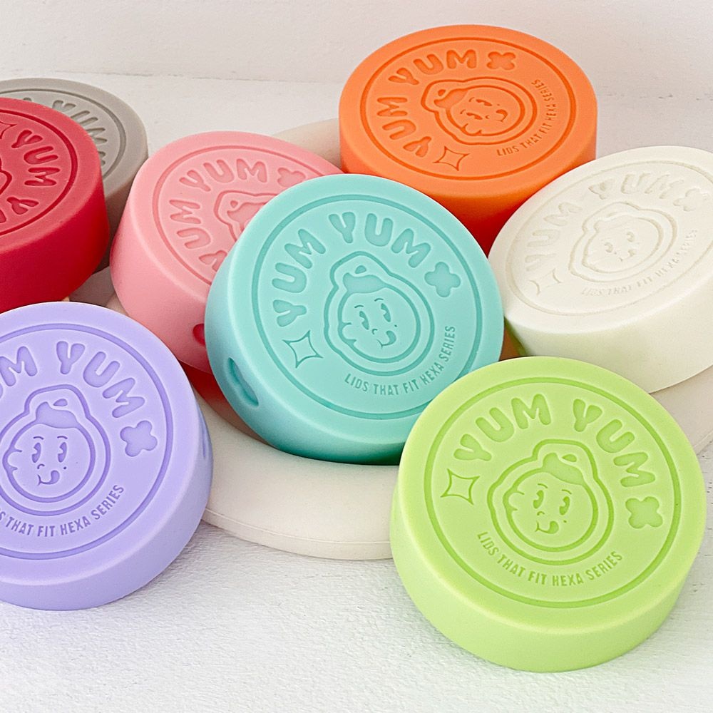 얌얌 실리콘뚜껑 이유식 용기 병뚜껑 58mm 9종 컬러캡