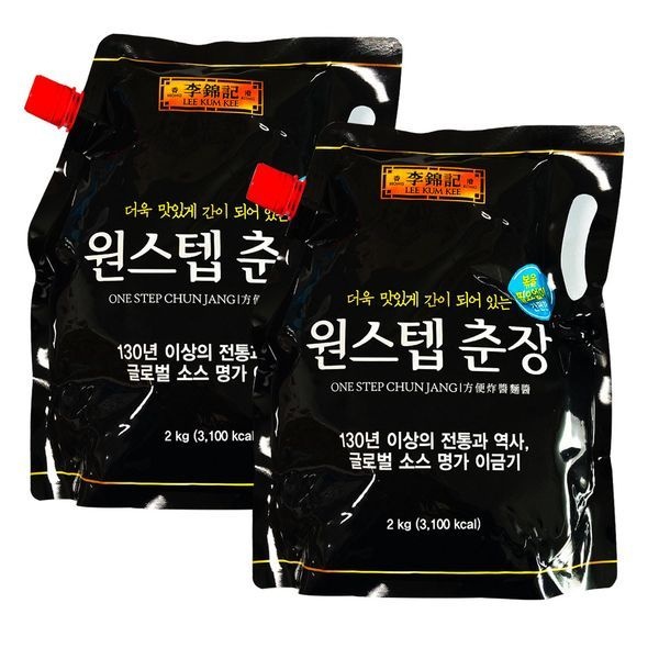 [보리보리]오뚜기 이금기 원스텝춘장 2kg (스파우트팩) 2개 (원스텝춘장 2kg 2개)
