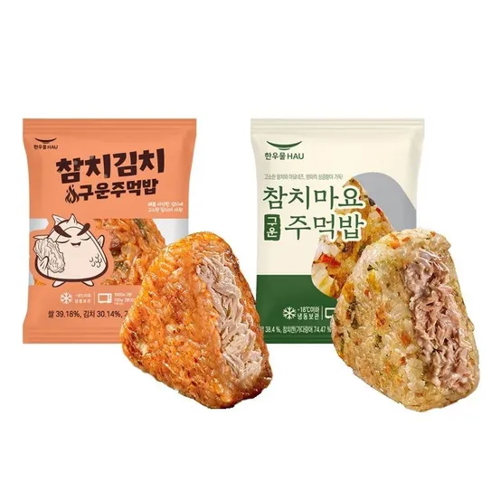 [APP전용] 한우물 (세트) 주먹밥 참치김치 10개 + 참치마요 10개 (총20개)