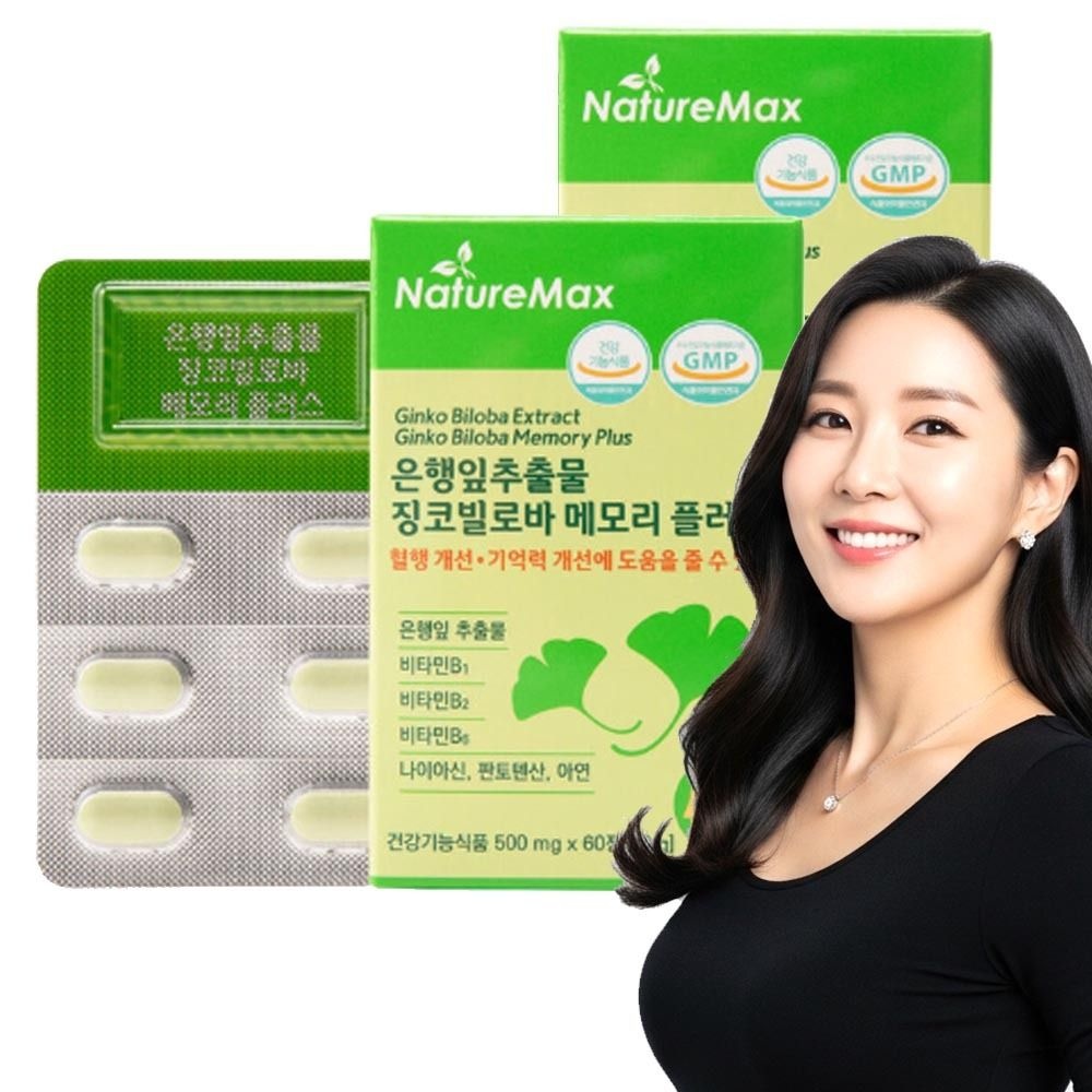 징코 은행잎추출물 앤 기억력 메모리 혈행케어 진코민 메디 플러스 말초신경 약4개월 영양제