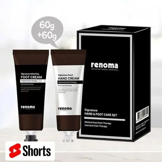 [26년 10월 17일까지]레노마 시그니처 플로럴 핸드크림 60g + 풋크림 60g 세트
