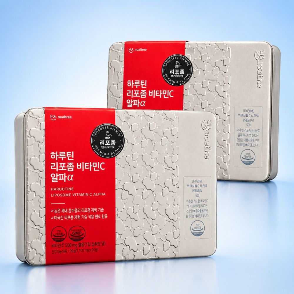 1+1 하루틴 리포좀 비타민C 1100mg 90정 X 총 2개