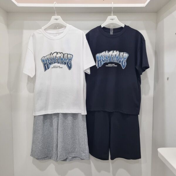 [행텐주니어 (패플)] [행텐주니어]쿨링 그래픽 반팔 티 5부 트레이닝 바지 세트14570-031-419-32