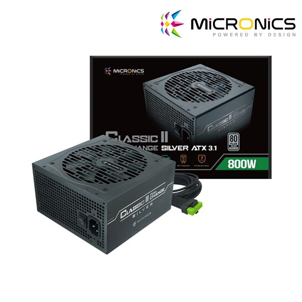 마이크로닉스 Classic II 풀체인지 800W 80PLUS실버 ATX3.1 컴퓨터 파워 서플라이